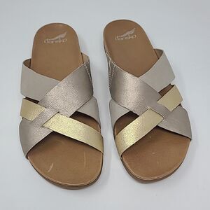 Dansko Joanna Slide Sandal Neutral Leather Women’s Size 42 US 11.5